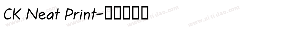 CK Neat Print字体转换